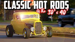CLASSIC HOT RODS 1930s & 40s. USA Car Shows Classic Cars Street Rods Street Machines Hot Rods
