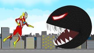 EVOLUTION of PAC-MAN vs Ultraman Size Comparison