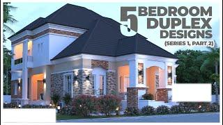 Top 5 Nigerian 5 BedRoom Duplex Designs - Nigerian House Plans and Designs Series Series 1 Part 2