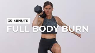 35-Minute Full Body Dumbbell Workout Strength Power Abs