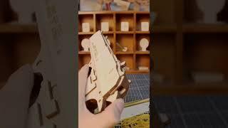 New wooden rubber band gun