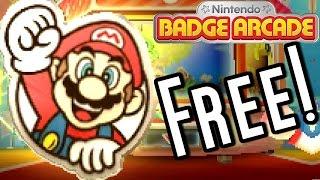 How to Get FREE Super Mario BADGES - Nintendo Badge Arcade 3DS