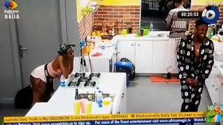 BBNAIJA 2021- ANGEL tries to turn Cross on She also wanted to taste Emmanuel.