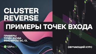 3. Примеры точек входа фьючерсы GC и CL Курс Cluster Reverse SBPro