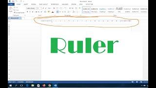 Cara Memunculkan RULER pada Lembar Kerja M.Word 2013