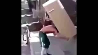 Worlds Strongest Man Rides Bike Whilst Carrying A Fridge