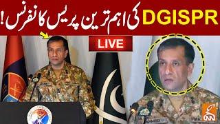 LIVE  DG ISPR Ahmed Sharif Chaudhry Important Press Conference  Latest Updates  GNN