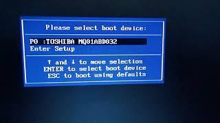 Samsung laptop cannot show bootable drive