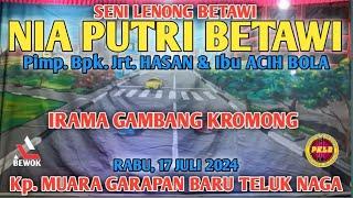 IRAMA GAMBANG KROMONG  LENONG NIA PUTRI BETAWI  Kp.MUARA GARAPAN BARU Ds. MUARA Kec. TELUK NAGA