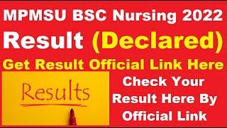 MPMSU BSC Nursing 2021 Result Declared – Check Your MPMSU BSC Nursing 2021 Results Here