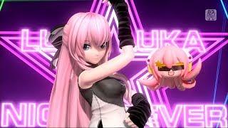 1080P Full風 Luka LukaNight Fever ルカルカナイトフィーバー 巡音ルカ Project DIVA English lyrics romaji subtitles