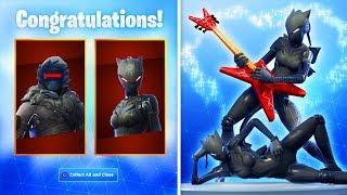 *NEW* FORTNITE FREE REWARDS 2019 Black Lynx Skin with All Fortnite Emotes