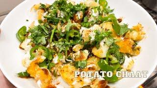 Potato Chaat Recipe  Easy Aloo Chaat  Vegetarian