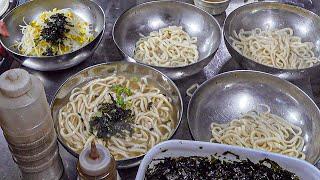 역대급 가성비? 망원시장 2500원 칼국수 콩나물 비빔밥 수제비 만두국냉면  l Traditional Korean Noodles Making – Street Food
