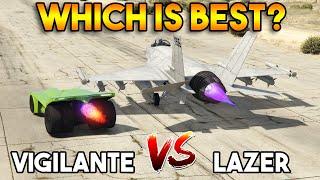 GTA 5 ONLINE  VIGILANTE VS LAZER ROCKET CAR VS JET WHICH IS BEST?