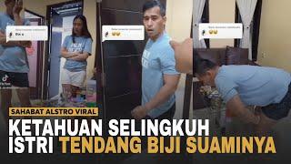 VIRAL VIDEO ISTRI Grebek Suaminya Dirumah Selingkuhan Karena Emosi Istrinya Tendang Biji Suaminya.