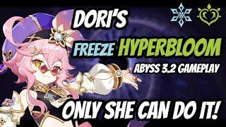 DORIS SUPER FUN EXCLUSIVE COMP - Freeze Hyperbloom Spiral Abyss 3.2 Gameplay Showcase