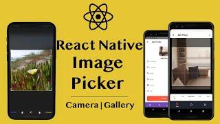 React Native Image Picker Tutorial  Pick from Camera Gallery  Crop Photo