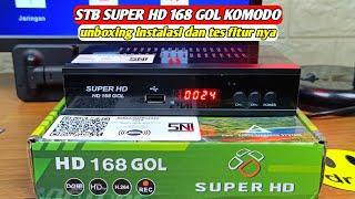 REVIEW  STB SUPER HD 168 GOL KOMODO dan cara pemasangan ke tv