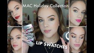 MAC HOLIDAY 2018  Shiny Pretty Things  LIP SWATCHES