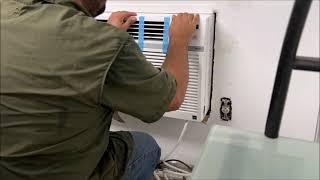 HOW TO install a BIG WINDOW UNIT air conditioner 24500 BTU AC LG diy