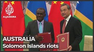 Australia deploys troops to Solomon Islands as riots continue