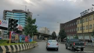 Driving in Addis Ababa Ethiopia October 2020  አዲስ አበባ 2013 Churchur to Mexico area