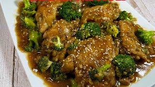 CHICKEN BROCCOLI in OYSTER SAUCE  How to make CHICKEN THIGHS BROCCOLI in OYSTER SAUCE