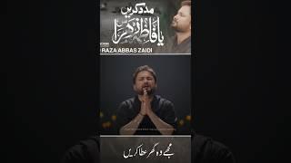 #shorts  Madad Karain Ya Fatima Zehra  Syed Raza Abbas Zaidi  Nohay 2024  Muharram 1446 - 2024