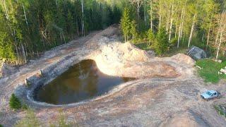 My Homestead Pond Digging in 10 min Timelapse