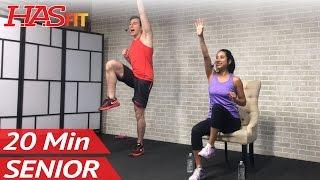 20 Min Exercise for Seniors Elderly & Older People - Seated Chair Exercise Senior Workout Routines