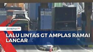 Arus Lalu Lintas di Tol Amplas Medan Ramai Lancar