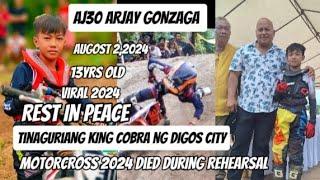 ARJAY GONZAGA now signing off @motorcross2024 Tinaguriang KING COBRA NG DIGOS CITY Died by accident