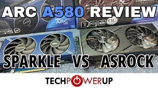 Intel Arc A580 Review ASRock Challenger VS Sparkle Orc