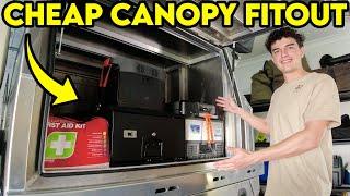 How To Fit Out Your Canopy ON A BUDGET  Cheap Canopy Fitout Walkaround w Tips