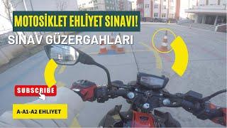 Motor Ehliyeti Sınavı A - A1 - A2 Bağcılar Sınav Parkuru - Güzergahı