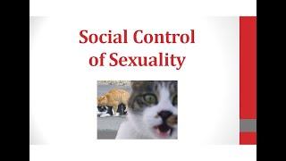 Soc 205 Social Control of Sexuality