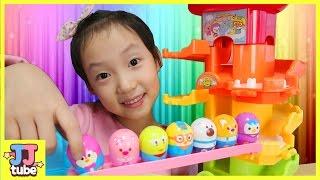 신제품 데굴데굴 뽀로로 레인보우타워 세트 장난감 놀이 Pororo Rainbowtower Toy & Play 제이제이튜브 - JJ tube