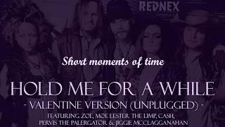Hold Me For A While - Valentine version unplugged by Rednex lyric video