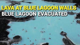 Lava hit the Defence Walls of Svartsengi Plant and Blue Lagoon. Risk of Spillover