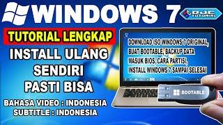 CARA INSTALL WINDOWS 7 LENGKAP  Download ISO Buat Bootable Backup Data Masuk Bios Install 