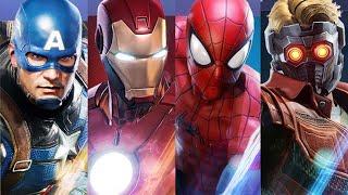 Avengers Iron Man Spider-Man Captain America meets their counterparts from a different dimension