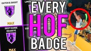 NEW FASTEST WAY TO GET ALL HOF SHARPSHOOTER BADGES IN NBA 2K19