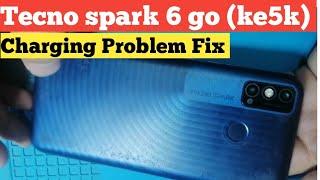 Tecno Spark 6go ke5k Charging Problem Solution fix