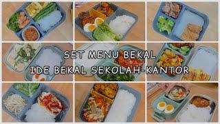 9 SET BEKAL IDE BEKAL SEKOLAH-KERJA SET MASAKAN HARIAN MENU TERAKHIR PALING ENAK MENU ANAK KOST