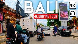 BALI Indonesia  4K Driving Tour in Ubud & Seminyak