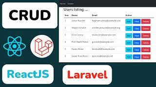 Laravel React Js CRUD Tutorial For Beginners  React Js CRUD Tutorial  React Js For Beginners Ajay