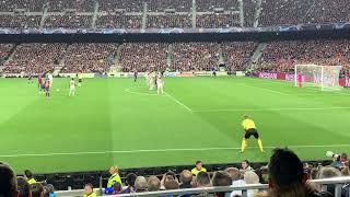 Lionel Messi goal - free kick live from Camp Nou Barcelona  Liverpool 30 1.5.2019