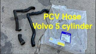 Volvo PCV hose on 5 cylinder gas engines. Check yours