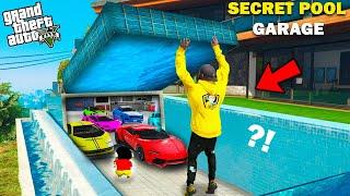 Franklin&ShinchanUnlocked The Most Secret Pool Garage In His Swimming Pool GTA 5 Telugu